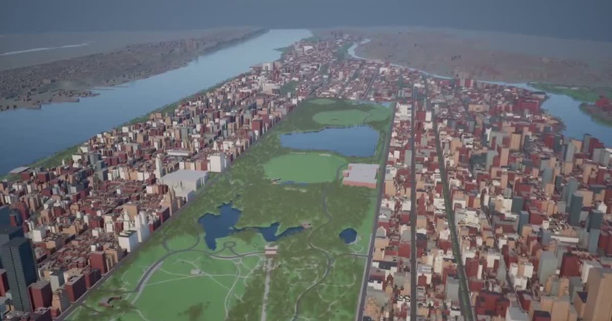 Manhattan z Central Parkiem zbudowany w Unreal Engine z pomocą GPT-6 Astra