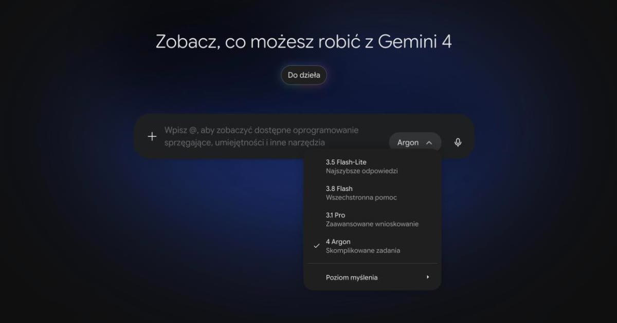 Gemini 4 Argon już jest: jak go włączyć, co potrafi i jak wypadł w porównaniu z Claude'em Opus 5.5