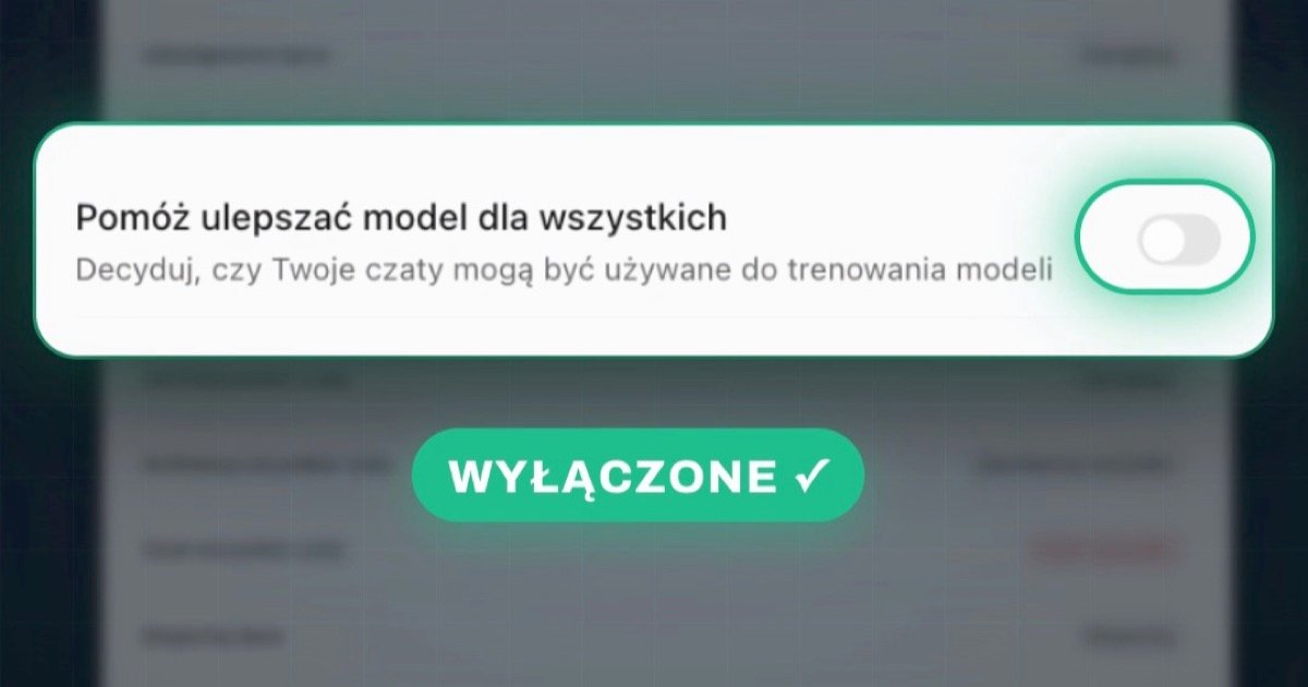 Jak wyłączyć trenowanie ChatGPT na Twoich danych. Agenty OpenAI udostępniły w sieci 53 obrazy użytkowników