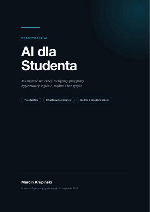 Okładka e-booka AI dla Studenta: jak używać sztucznej inteligencji przy pracy dyplomowej
