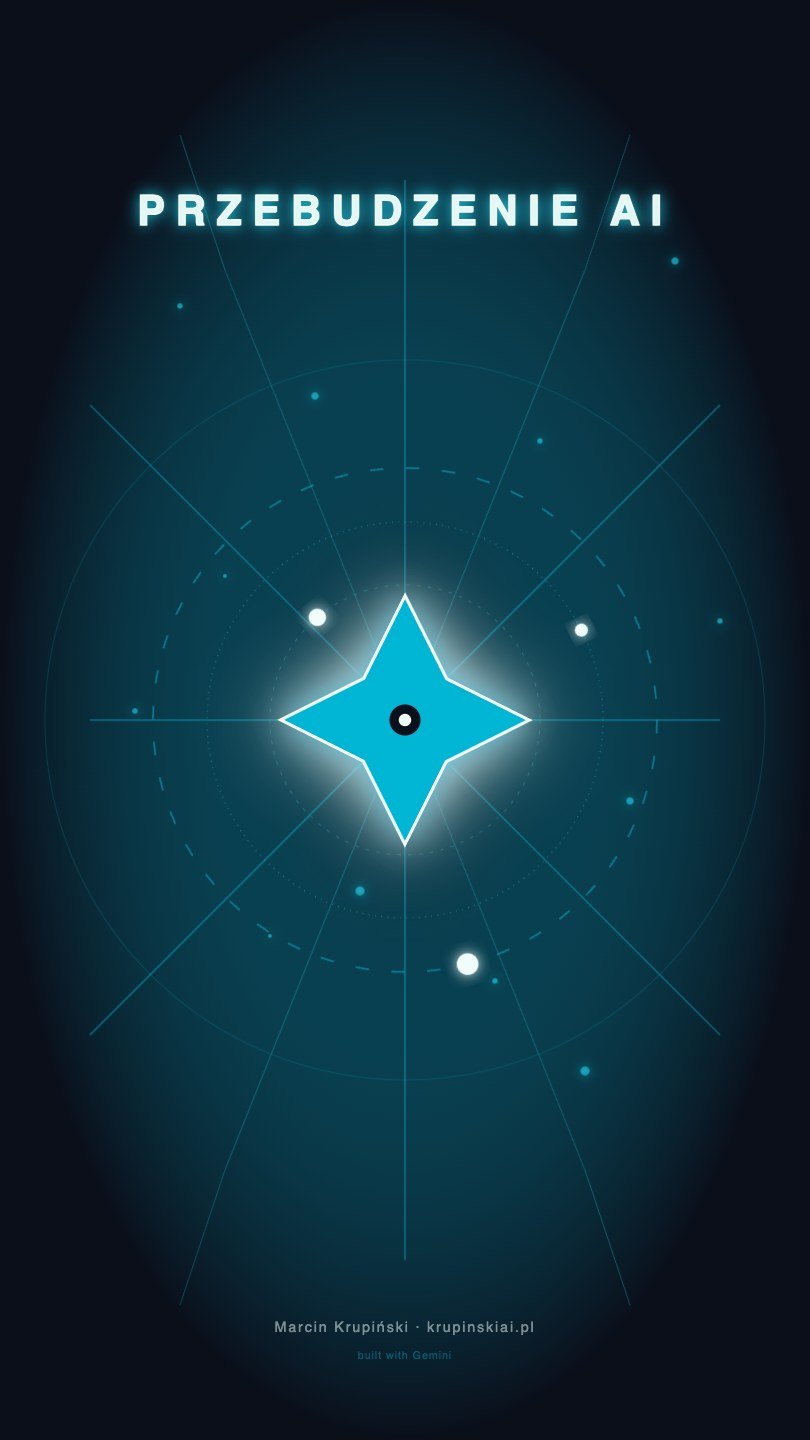 Wynik modelu Gemini 3.1 Pro: Animacja SVG: Przebudzenie AI